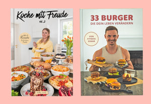Bundle 2c - Koche mit Freude vol. 2 + 33 Burger die dein Leben verändern (2 Bücher)