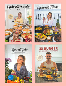 Bundle 4 - Alle Kochbücher von Healthy_Mandy & Fitnessoskar (4 Bücher)